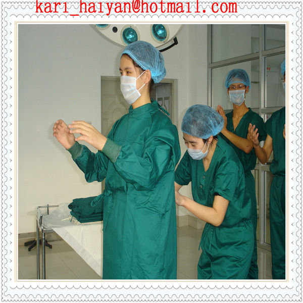 cheap green disposable surgical gowns for hospital doctor operating