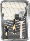9 Piece Paint Roller Set, 9 inch+4 inch Paint Rollers, with Cover, Frame,Tray and Brush for Holidays Wall Decorating